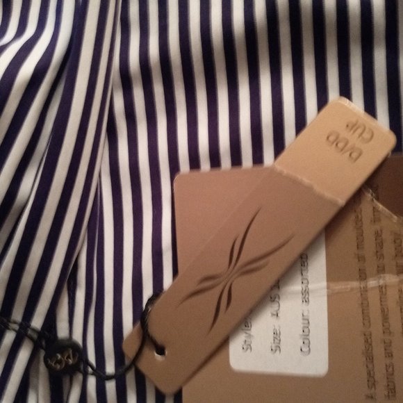 Bond-Eye Australia NipTuck Striped Bikini Set Sz 12 D/DD - Picture 13 of 14